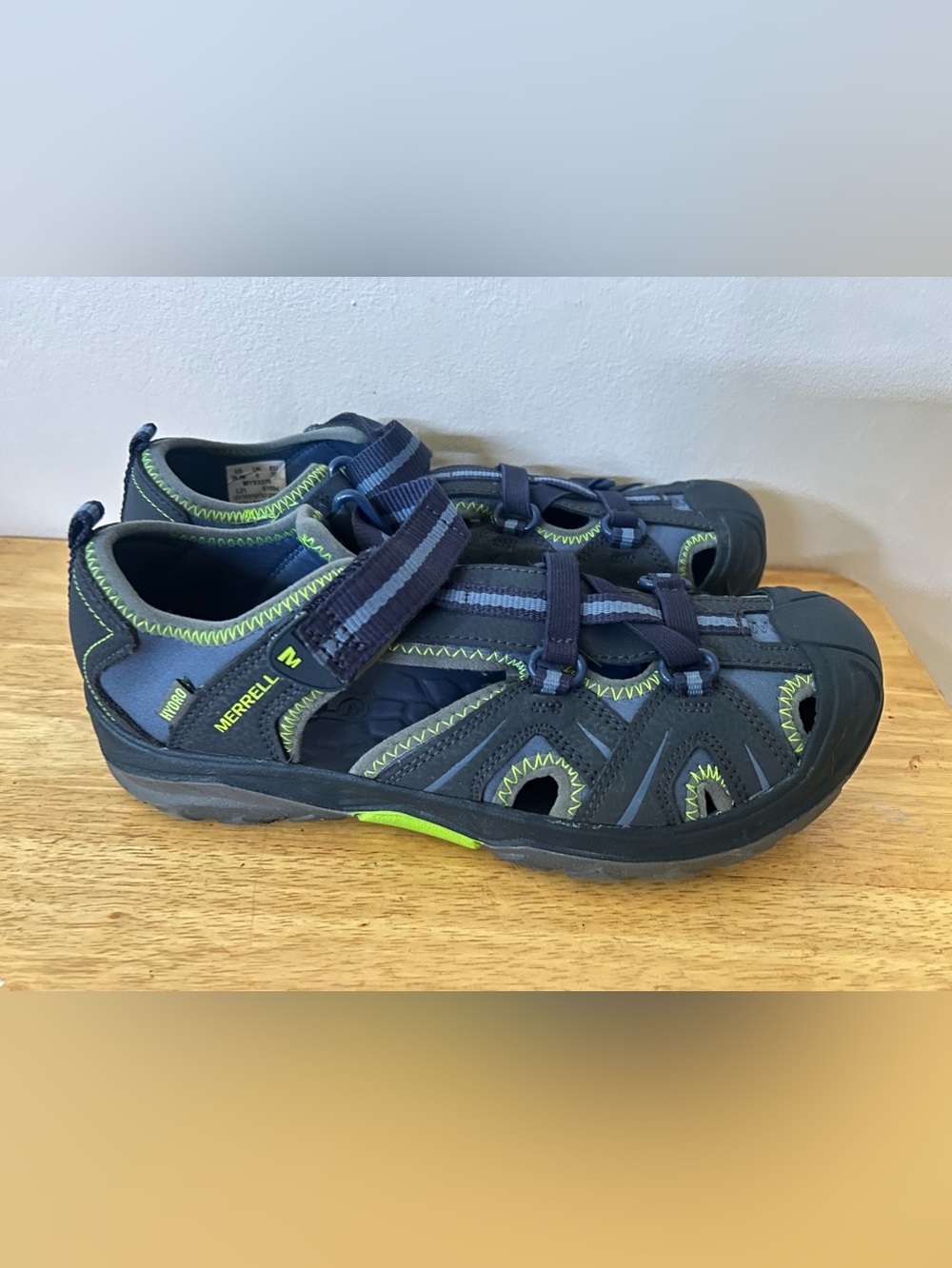 Merrell Hydro H2O Hiker Sandal Outdoor Water Shoes Sport Kids Blue 6.0M